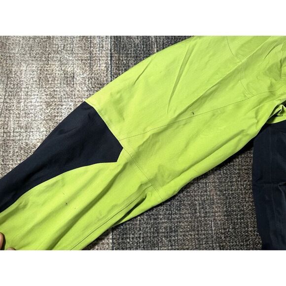 Spyder Men's Pryme Event Waterproof Windbreaker Rain Jacket Lime Green Medium - Picture 6 of 12